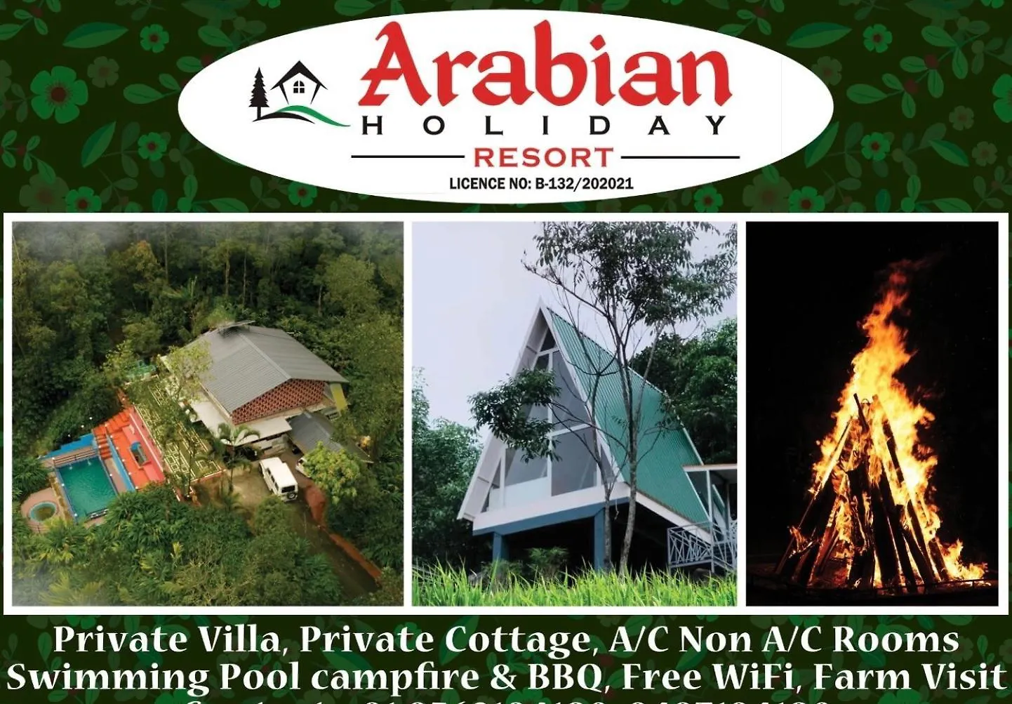 Arabian Holiday Resort With Swimming Pool In Idukki Calvary Mount Lejlighed